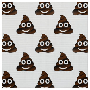 roligt poop emoji-väv tyg