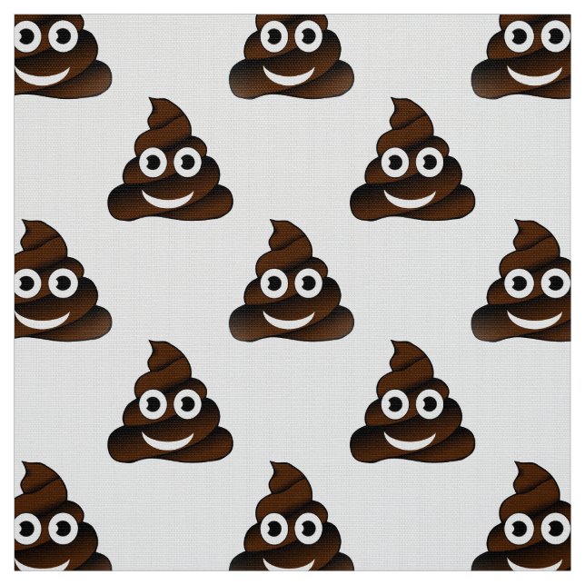roligt poop emoji-väv tyg (Provkarta)