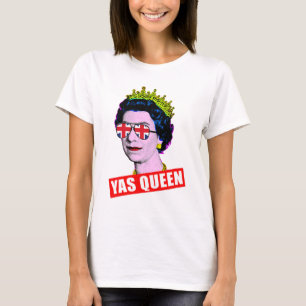 Roligt Pop art HM Queen med fackliga jackar T Shirt