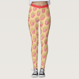 Roligt Popcorn Mönster Leggings