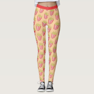 Roligt Popcorn Mönster Leggings