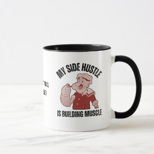 Roligt POPEYE Min sida Hustle Bygger Muscle Mugg
