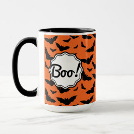 Roligt Popular Halloween Orange Black Fladdermus B Mugg
