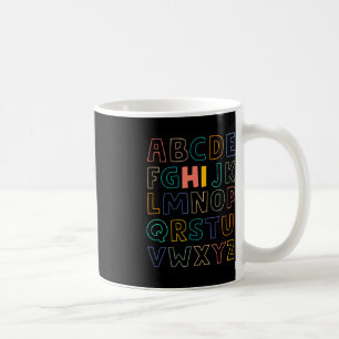 Roligt Pre K Kindergarten Hi Alphabet Back to scho Kaffemugg