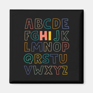 Roligt Pre K Kindergarten Hi Alphabet Back to scho Magnet