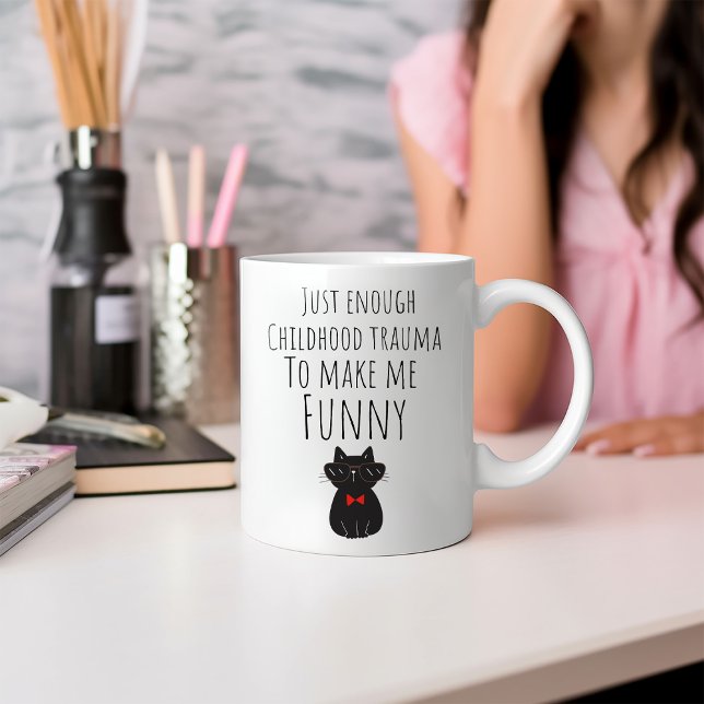 Roligt Precis Lagom Barndomstrauma Kaffe Mugg (Skapare uppladdad)