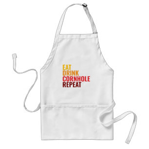 Roligt present Cornhole Älskare Färggradient Förkläde
