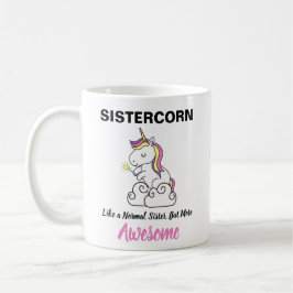 Roligt Present För Syster Nyhet Födelsedagspresent Kaffemugg