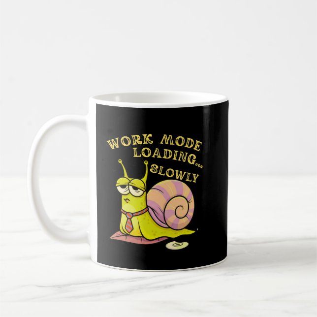 Roligt present med arbetsläge som laddar långsamt kaffemugg (Vänster)