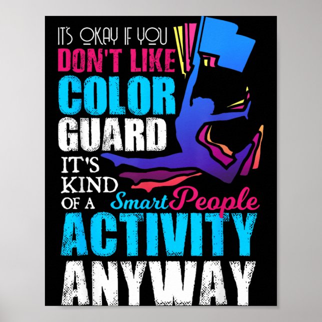 Roligt Present till Färgsällskapet för Smarta Männ Poster (Framsidan)