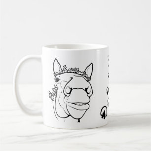 Roligt present till hästälskare, fantasifull lada, kaffemugg