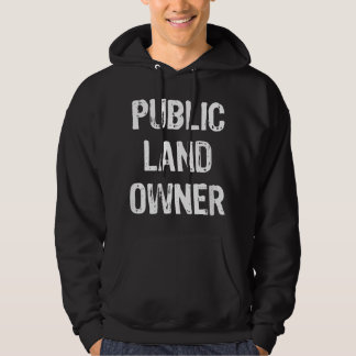 Roligt present till offentlig markägare jul  hoodie