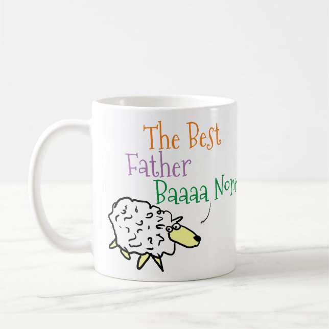 Roligt present till pappa - Bästa pappa kaffemugg (Vänster)