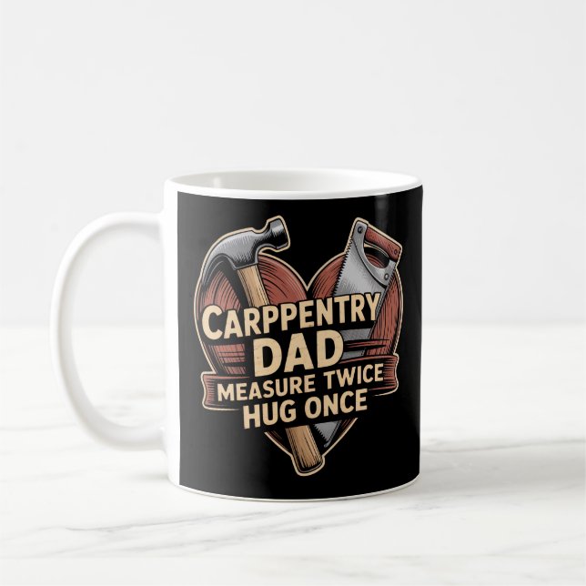Roligt present till pappor som snickrare pappa föd kaffemugg (Vänster)