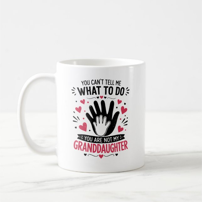 Roligt present till sondotter för farfar mormor kaffemugg (Vänster)