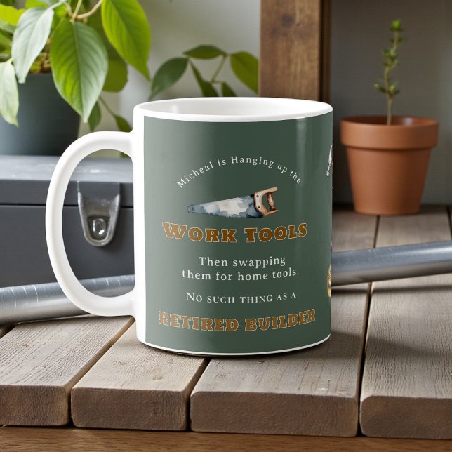 Roligt presentbyggsats för pensionärer Hammarsborr Kaffemugg (Skapare uppladdad)