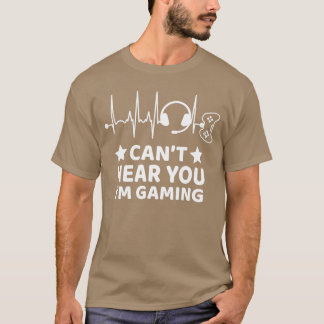 Roligt presentkort för spelare Spelarens hjärtslag T Shirt
