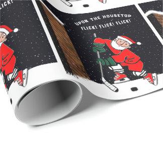 Roligt presentpapper för hockey