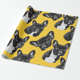 Roligt presentpapper med fransk bulldog