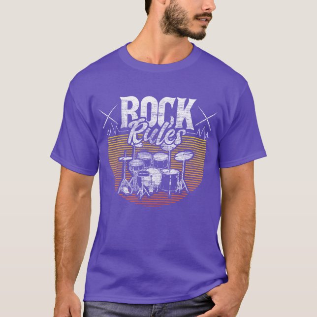 Roligt presenttips för trumset t shirt (Framsida)