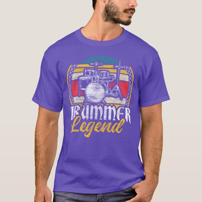 Roligt presenttips till trummis rockmusiker t shirt (Framsida)