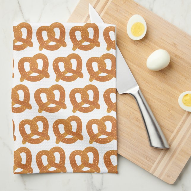 Roligt Pretzel Mönster Kökshandduk (Vikt i Fjärdedel)