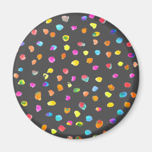 Roligt - prick - rainbow boho vattenfärgsdel magnet
