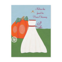 Roligt Princess Inbjudningskort för möhippa Postca