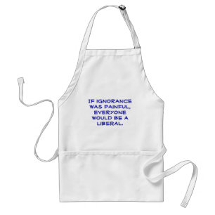 Roligt pro-Liberal person apron. Förkläde