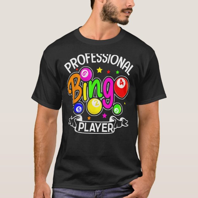 Roligt Professionell Bingo Player Sayed Bingo L T Shirt (Framsida)
