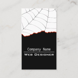 Roligt Professionell Webben Designer Black & White Visitkort