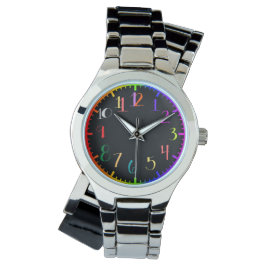 Roligt psychedelic stil bevakar ansikte armbandsur