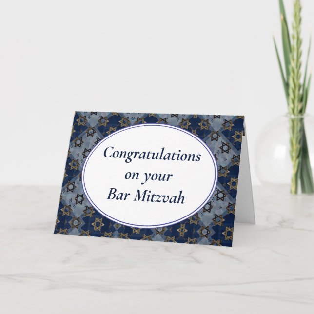 Roligt Pub Mitzvah Mazel Tov Kort (Framsida)