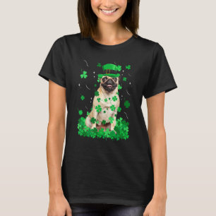 Roligt Pug Hund St Patrick S Day Irish Shamrock T Shirt
