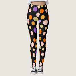 Roligt-pumpfärgämnet Halloween Leggings