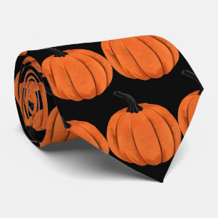 Roligt Pumpkin Design Tie för Halloween Slips