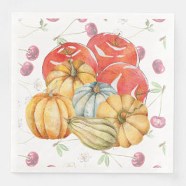 Roligt Pumpkin och Apples Fallsäsong Pappersservett