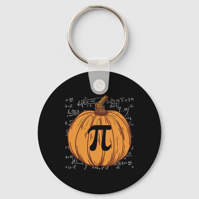 Roligt Pumpkin Paj Halloween Fall Thanksgiving Pum Nyckelring (Framsida)