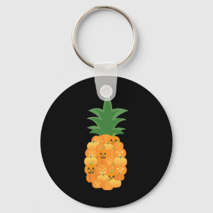 Roligt Pumpkin Party-kostym för ananas Älskare Nyckelring