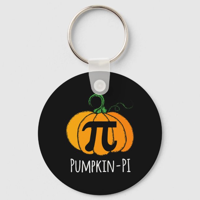 Roligt Pumpkin Pi Halloween Costume Math Day Orang Nyckelring (Framsida)