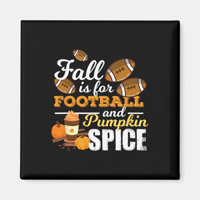 Roligt Pumpkin Spice Quote Gift Fall är avsedd för Magnet (Framsidan)