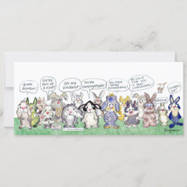 Roligt Pun Bunnies Tack - platta Anpassningsbar