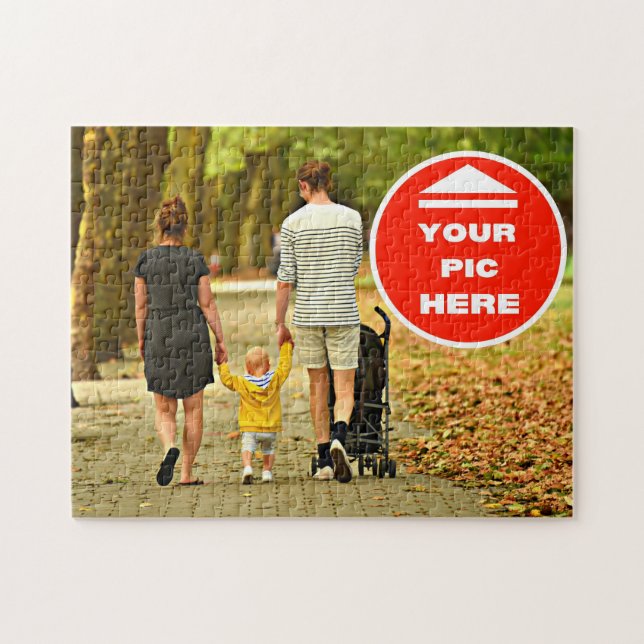 Roligt! Pussel - Personlig - 11 x 14 tum, 252 dela (Horisontell)