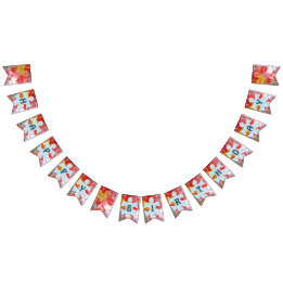 Roligt Puzzle Balloon Grattis på födelsedagen Vimplar