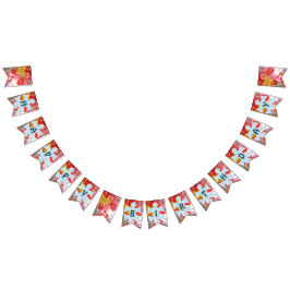 Roligt Puzzle Balloon Grattis på födelsedagen Vimplar