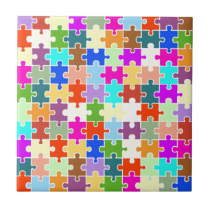 Roligt Puzzle Kakelplatta