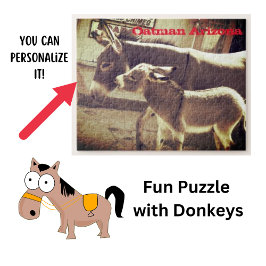 Roligt Puzzle med Donkey Pussel