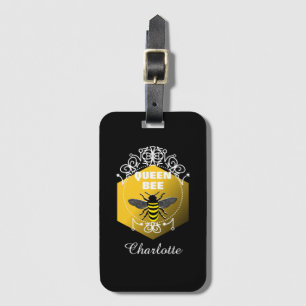 Roligt Queen Bee Vintage Inspired Modern Personlig Bagagebricka