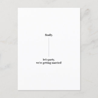 Roligt Quirky-design Spara Bröllop-uppdateringen Vykort