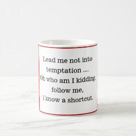Roligt Quote Red Gingham Modern Kaffemugg
